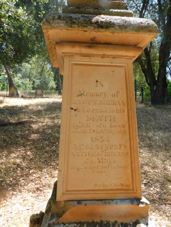 [Picture of James Sheran grave]